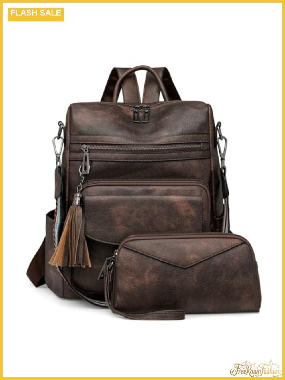 PU Leather Fashion Backpack Purse Convertible Shoulder Bag for Women Laptop